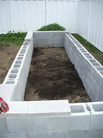 Cement Garden Bed
